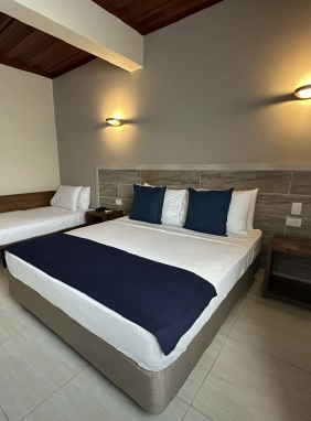 1 double bed and 1 sofa bed, sleeping up to 3 people.                Superior Triple