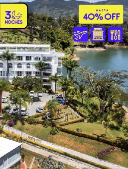 Hotel Los Recuerdos- Guatapé - Mega Ofertón- (3 Noches)                                        !Lo Quiero!                                                                                            Reserva entre el 24 al 28 de octubre de 2025. Viaja entre el 24 de octubre de 2025 al 30 de junio de 2026 .                                        Hotel Los Recuerdos (Guatapé)