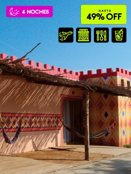 Hotel Wayira Beach – Bungalow Kids - La Guajira - Black November !Lo Quiero! Reserva ahora. Viaja entre el 6 de noviembre de 2025 al 26 de marzo de 2026. Hotel Wayira Beach – Bungalow Kids- La Guajira