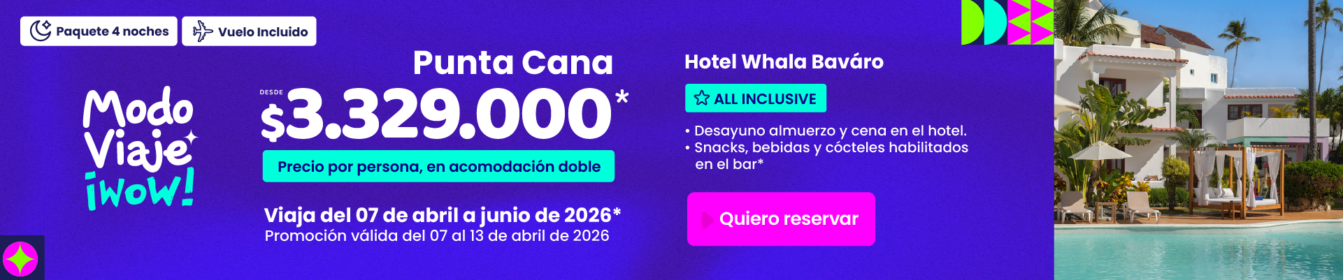 on-vacation-colombia-destino-punta-cana