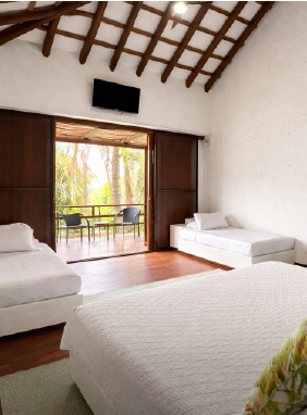 Partial ocean view, Superior Quadruple Room: 1 double bed, 2 single beds, capacity: 4 guests                See more                        Tierra Room