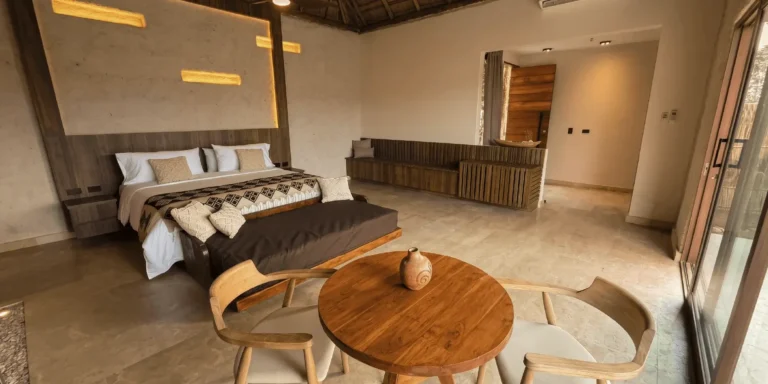 on-vacation-colombia-destino-la Guajira-Hotel Wayira Beach-Anasü habitación mesita-8
